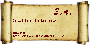 Stoller Artemisz névjegykártya